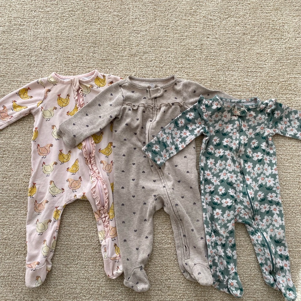 Bundle of 9m footed sleepers- mud pie and carters